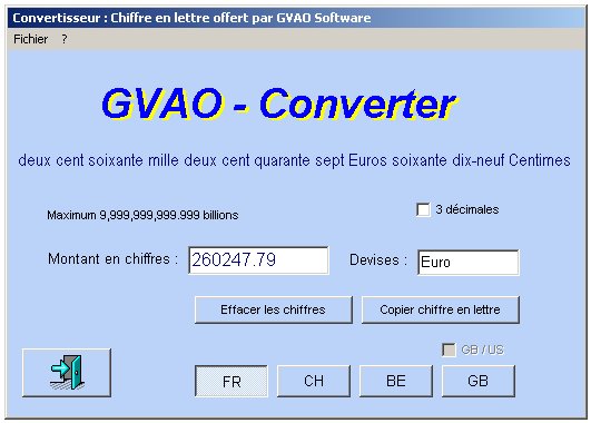 Chiffres Et Nombres En Lettres Gvao